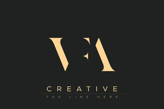 VFA abstract letter logo design. This logo is designed by three abstract letters.