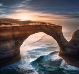 sunset over the sea