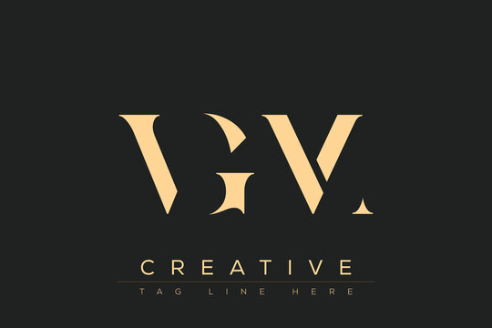 VGM abstract letter logo design. This logo is designed by three abstract letters.