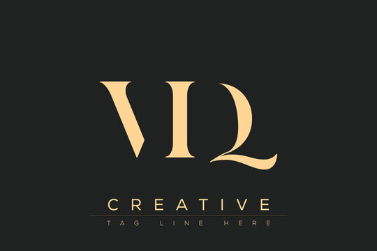 VIQ abstract letter logo design. This logo is designed by three abstract letters.