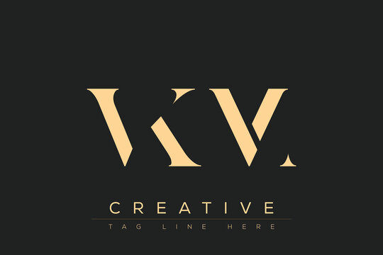 VKM abstract letter logo design. This logo is designed by three abstract letters.
