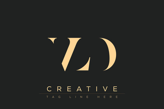 VLD abstract letter logo design. This logo is designed by three abstract letters.