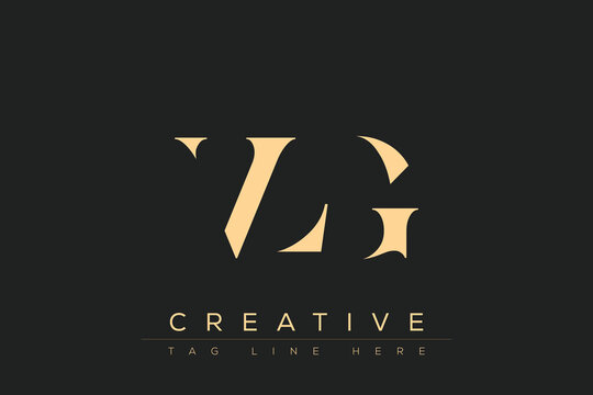 VLG abstract letter logo design. This logo is designed by three abstract letters.