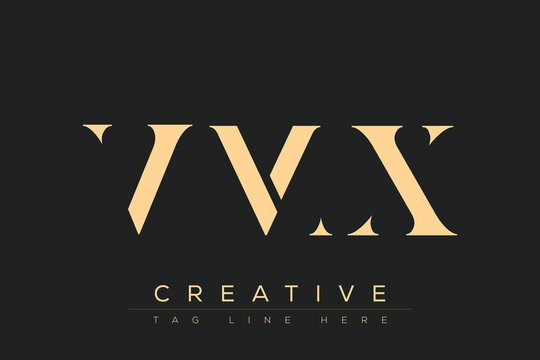 VMX abstract letter logo design. This logo is designed by three abstract letters.