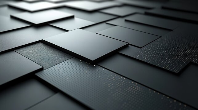 Abstract geometric pattern of layered squares with subtle details