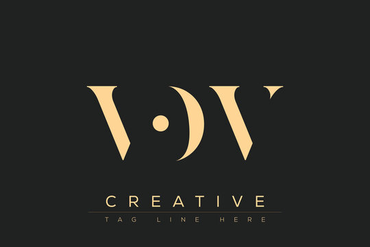 VOV abstract letter logo design. This logo is designed by three abstract letters.