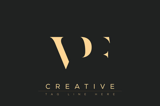 VPF abstract letter logo design. This logo is designed by three abstract letters.