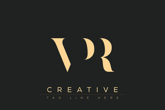 VPR abstract letter logo design. This logo is designed by three abstract letters.