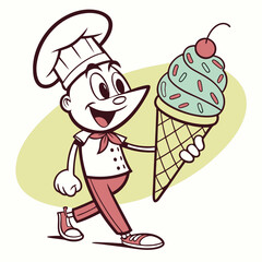 The Cheerful Ice Cream Chef