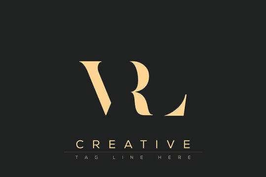 VRL abstract letter logo design. This logo is designed by three abstract letters.