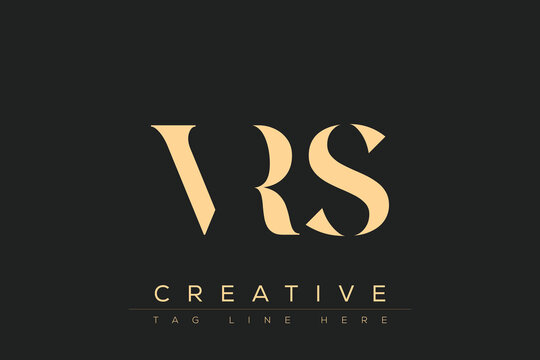 VRS abstract letter logo design. This logo is designed by three abstract letters.