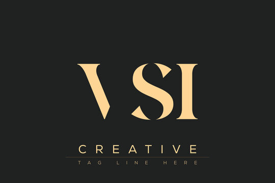 VSI abstract letter logo design. This logo is designed by three abstract letters.