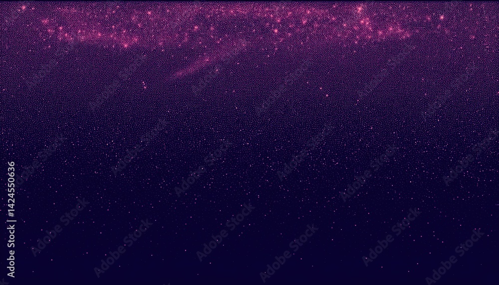 Poster abstract purple glitter texture for web design, branding, and print media, with sparkling particles 
