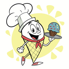 cartoon ice cream