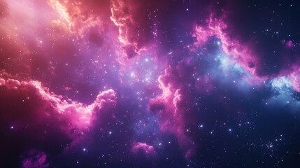 Explore the vast galaxy filled with vibrant colors and radiant stars in this stunning AI-generated cosmic image.