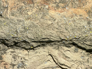 Closeup of rough textured rocky surface