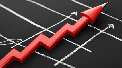 Red Arrow Chart: Symbol of Growth and Success in Business