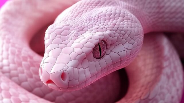 Pink Snake Animation