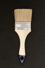Top view of a paint brush	