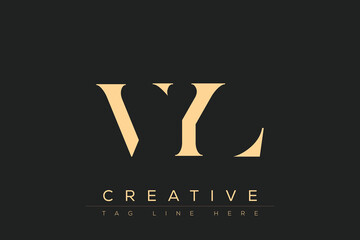 VYL abstract letter logo design. This logo is designed by three abstract letters.