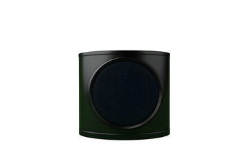 Obraz premium Dark green and black cylindrical object, possibly a traffic signal component