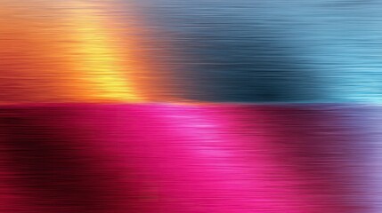Naklejka premium Multicolored metallic brushed surface design.