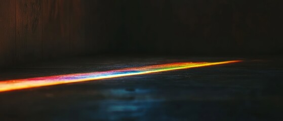 A Spectrum of Light: Refraction on Dark Surface