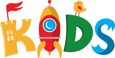 Children's logo for a gaming club