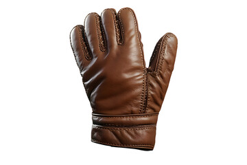 Brown leather glove