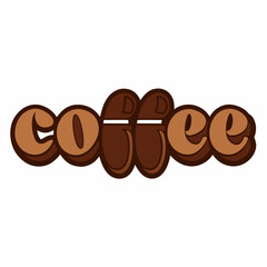 coffee beans on white background