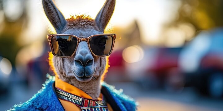  llama dressed as egyptian pharoah 