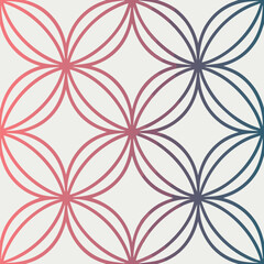 Fototapeta premium Geometric Floral Pattern
