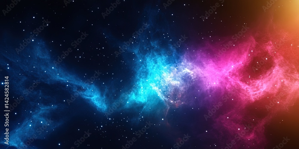 Wall mural meteor in space -
