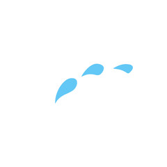 Cartoon water tear vector icon