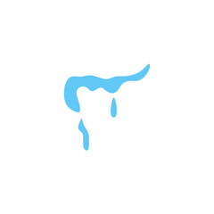 Cartoon water tear vector icon