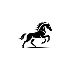 Horse vector design. Horse design, black horse design. horse logo icon design.