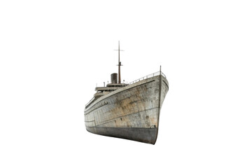Abandoned shipwreck on display revealing maritime history and vintage design for educational purposes
