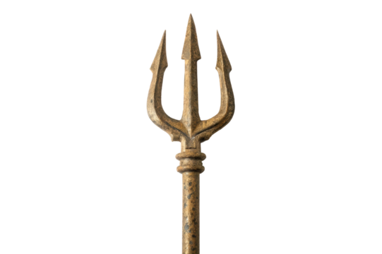 Vintage trident fork perfect for seafood preparation and decoration in culinary settings