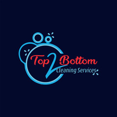 home cleaning services logo design vector