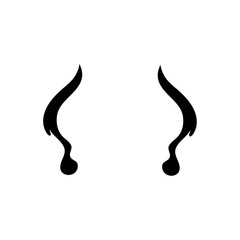 Cartoon teardrops silhouette icon