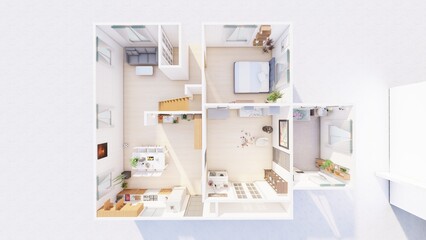 Architectural Visualisation: 2D & 3d Floor Plan Design for Modern Living Spaces