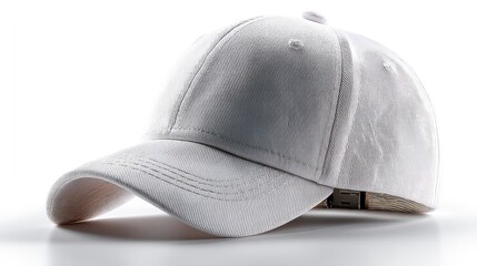 Classic White Baseball Cap: Minimalist Style, Soft Texture