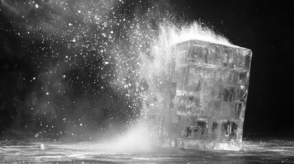 Frozen Explosion: A Monochromatic Study of Ice
