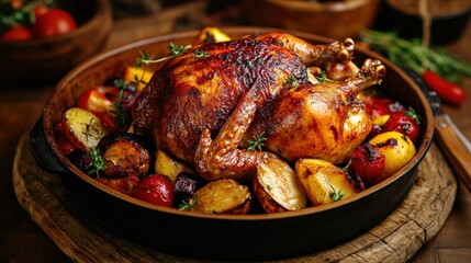 Roasted Chicken with Roasted Vegetables
