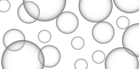 Soft light white paper circles geometric design. Modern seamless and retro pattern design background for report and project presentation. Abstract background with circle. circle shape overlap design