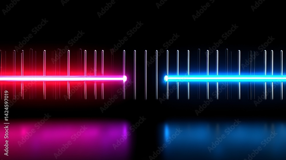 Poster the scene depicts a cyber space setting with a 3d rendered abstract minimal background, characterize