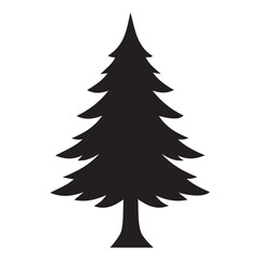 Christmas Tree silhouette vector illustration