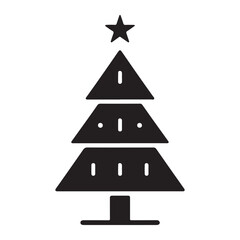 Obraz premium Christmas Tree silhouette vector illustration