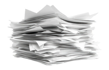 PNG Pile of white documents paper pile administrative.