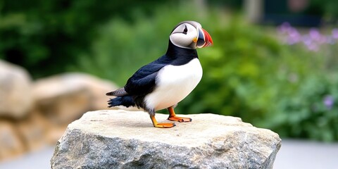 Fototapeta premium atlantic puffin in natural environment